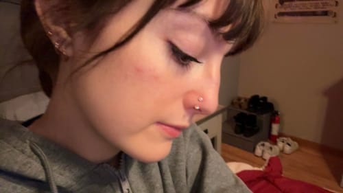 Customer photo review of HerCharm Nose Ring