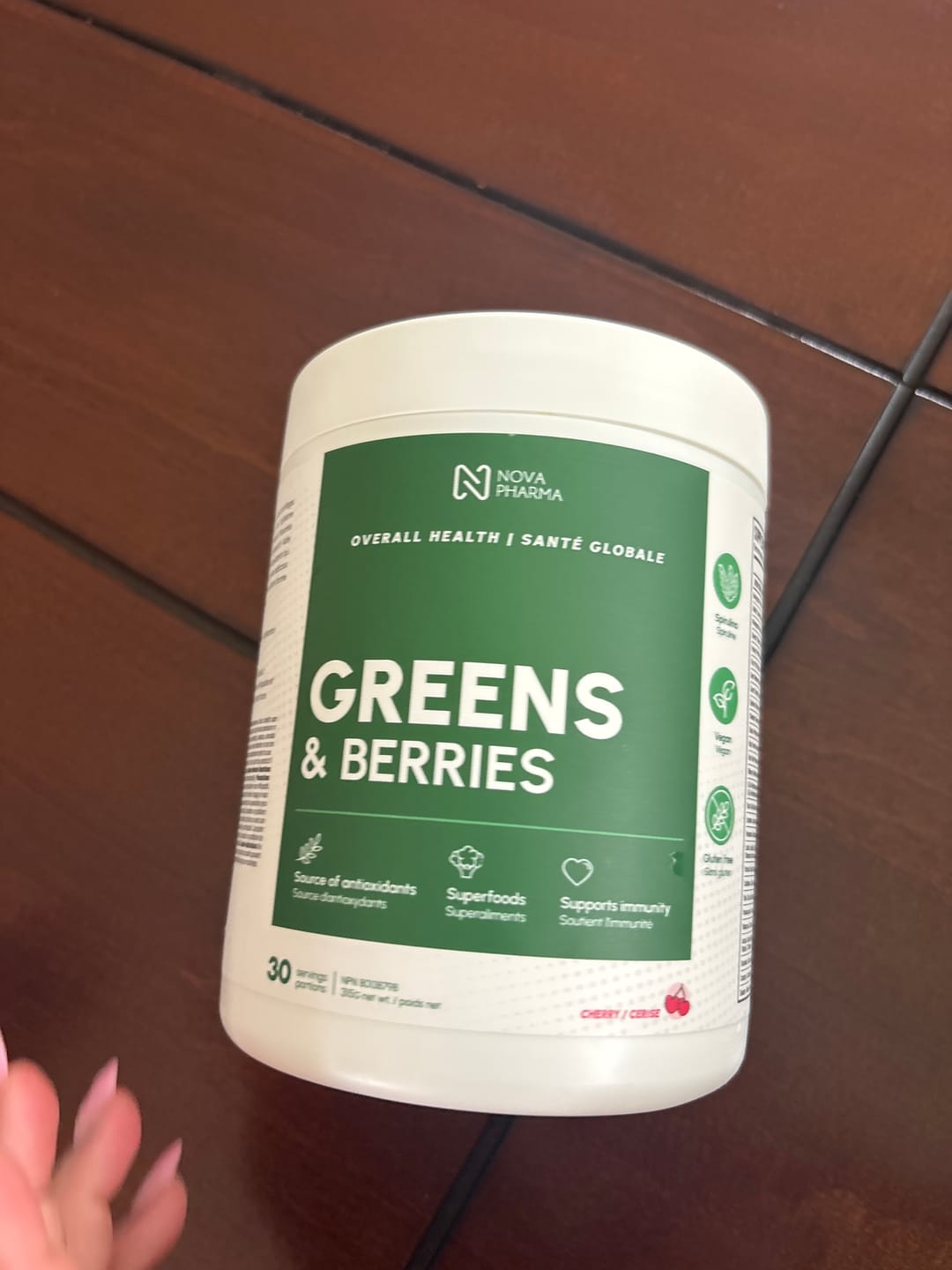 Customer photo review of Nova Pharma - Greens & Berries - 315g