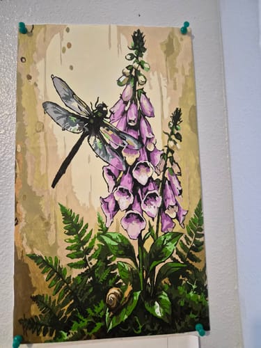 Customer photo review of Dragonfly Foxglove Mist