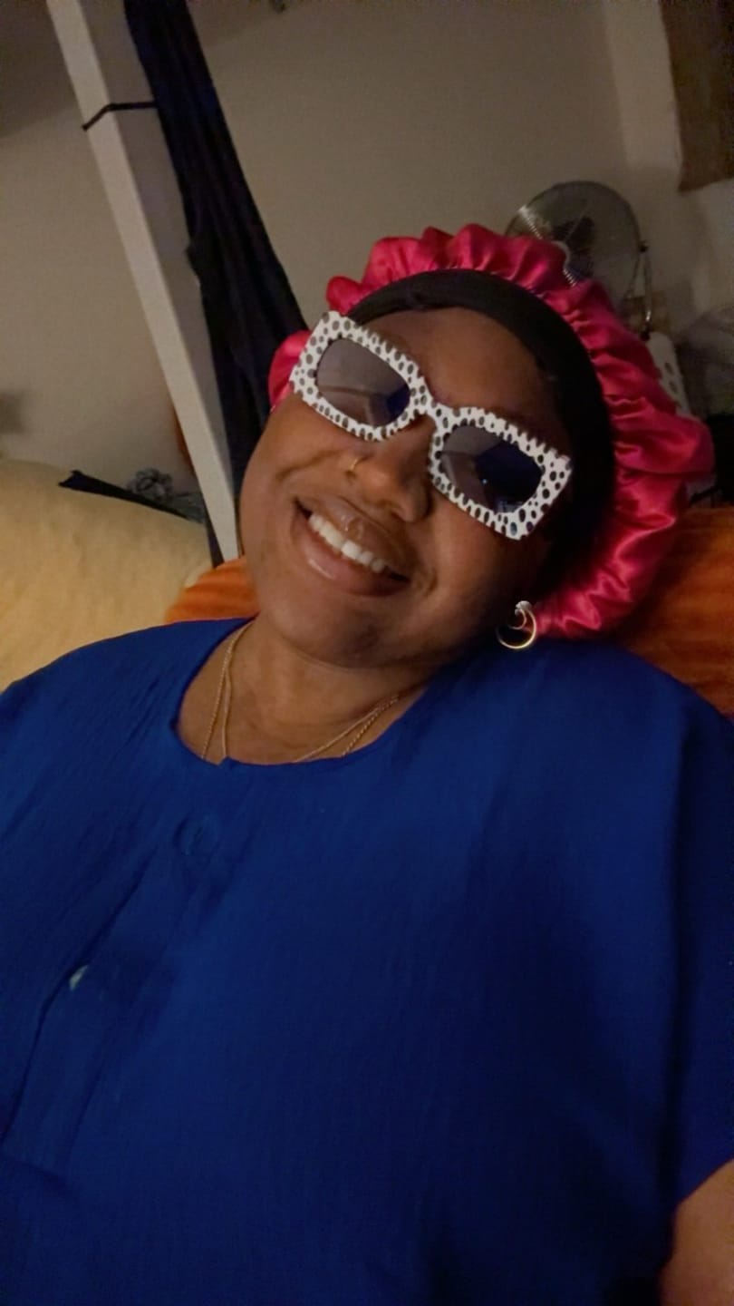 Customer photo review of Spot Me If You Can Mixed Print Sunglasses