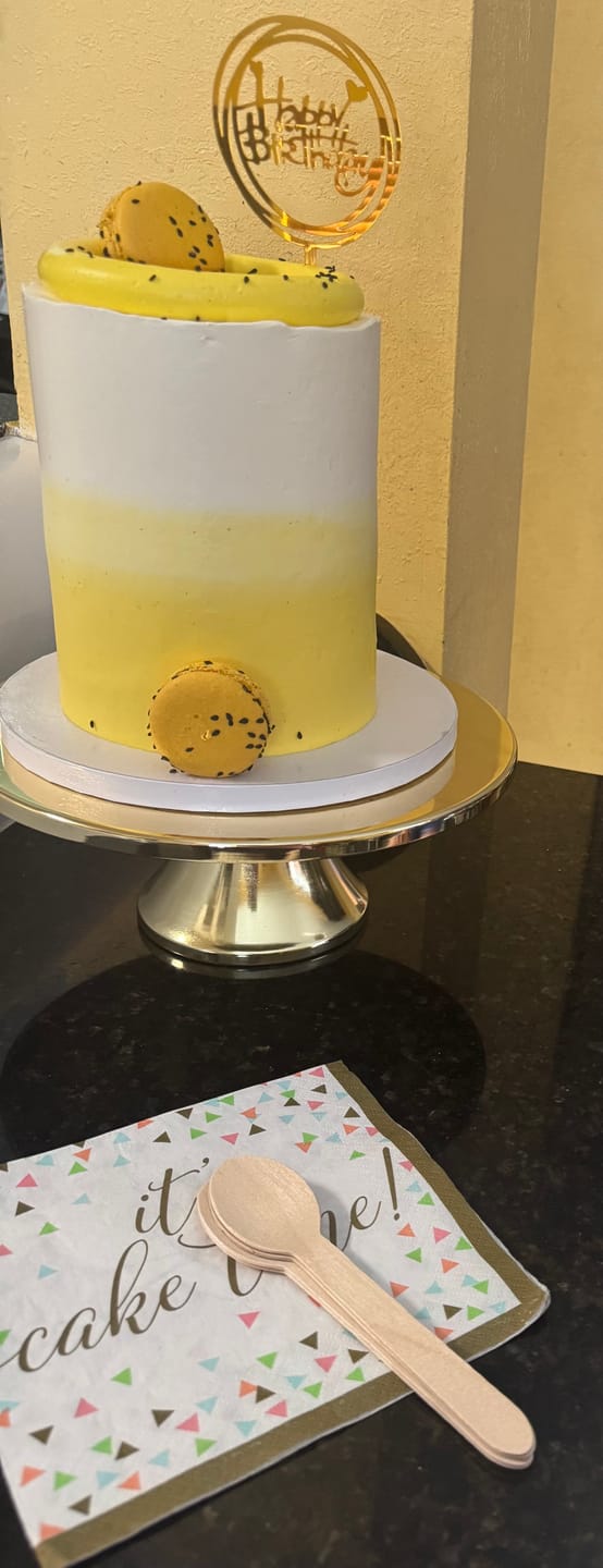 Customer photo review of Tres Leches Passion Fruit Cake