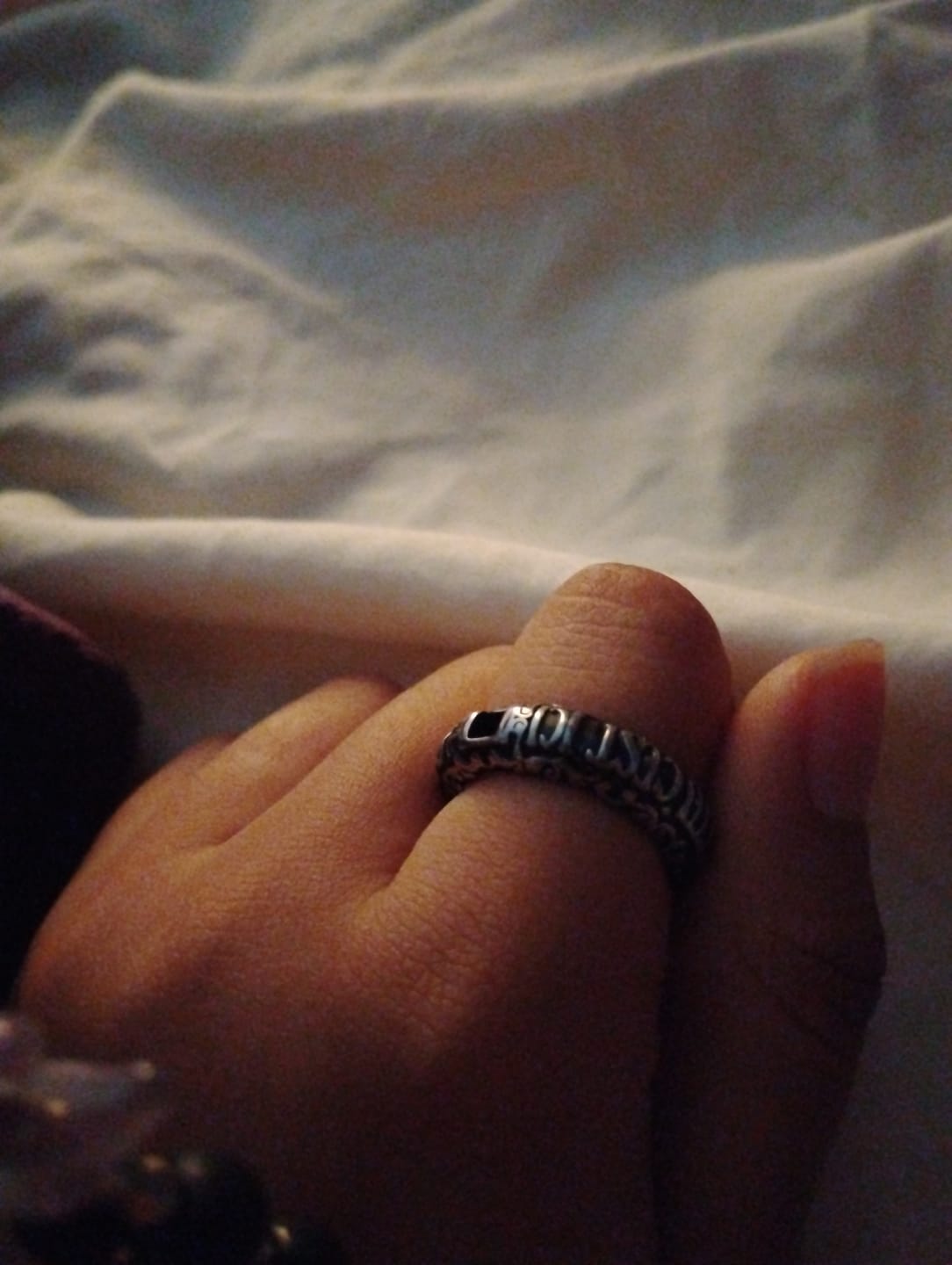 Customer photo review of UPGRADED CATACOMBS RING