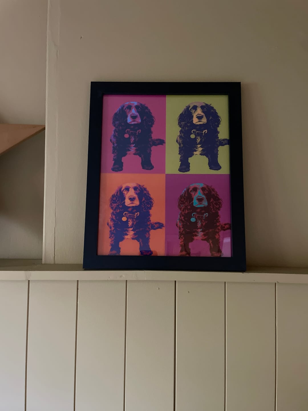 Customer photo review of Personalised Poster With Dog or Cat - Colour Squares