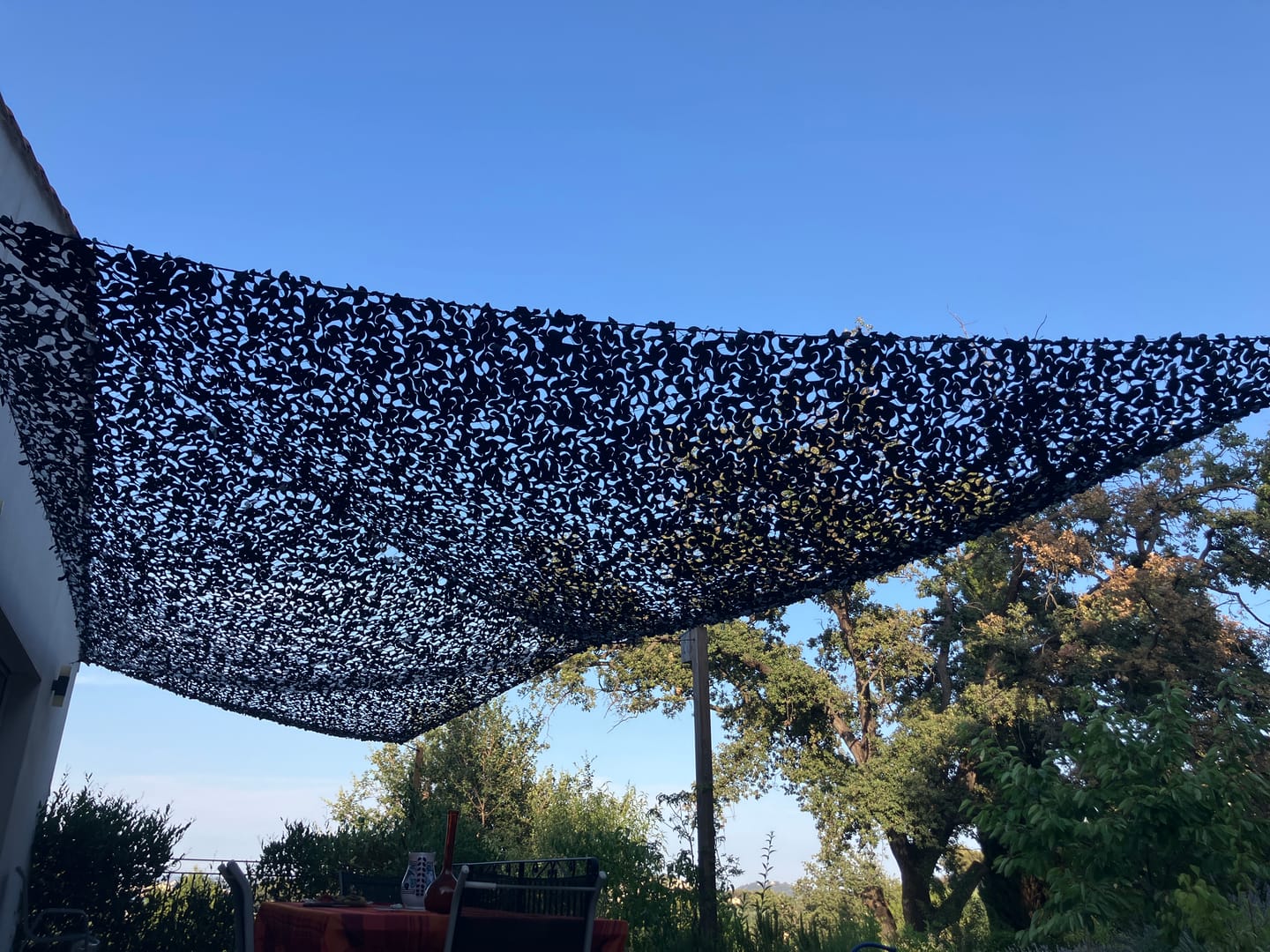 Customer photo review of Filet de camouflage triangulaire noir