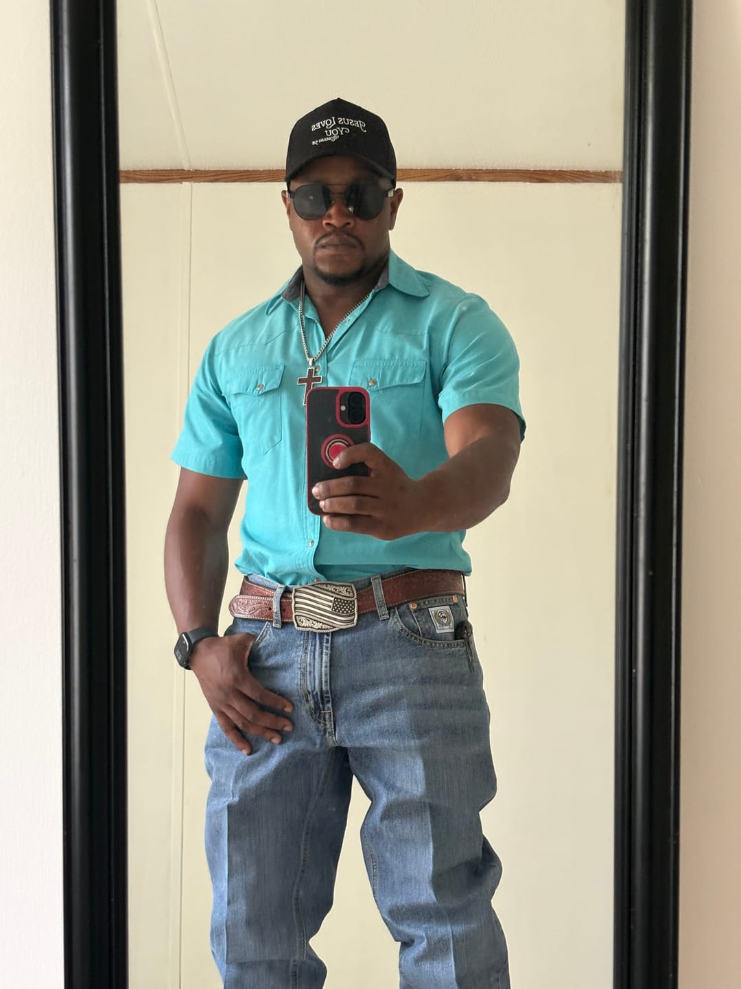Customer photo review of Premium Embroidered Hat