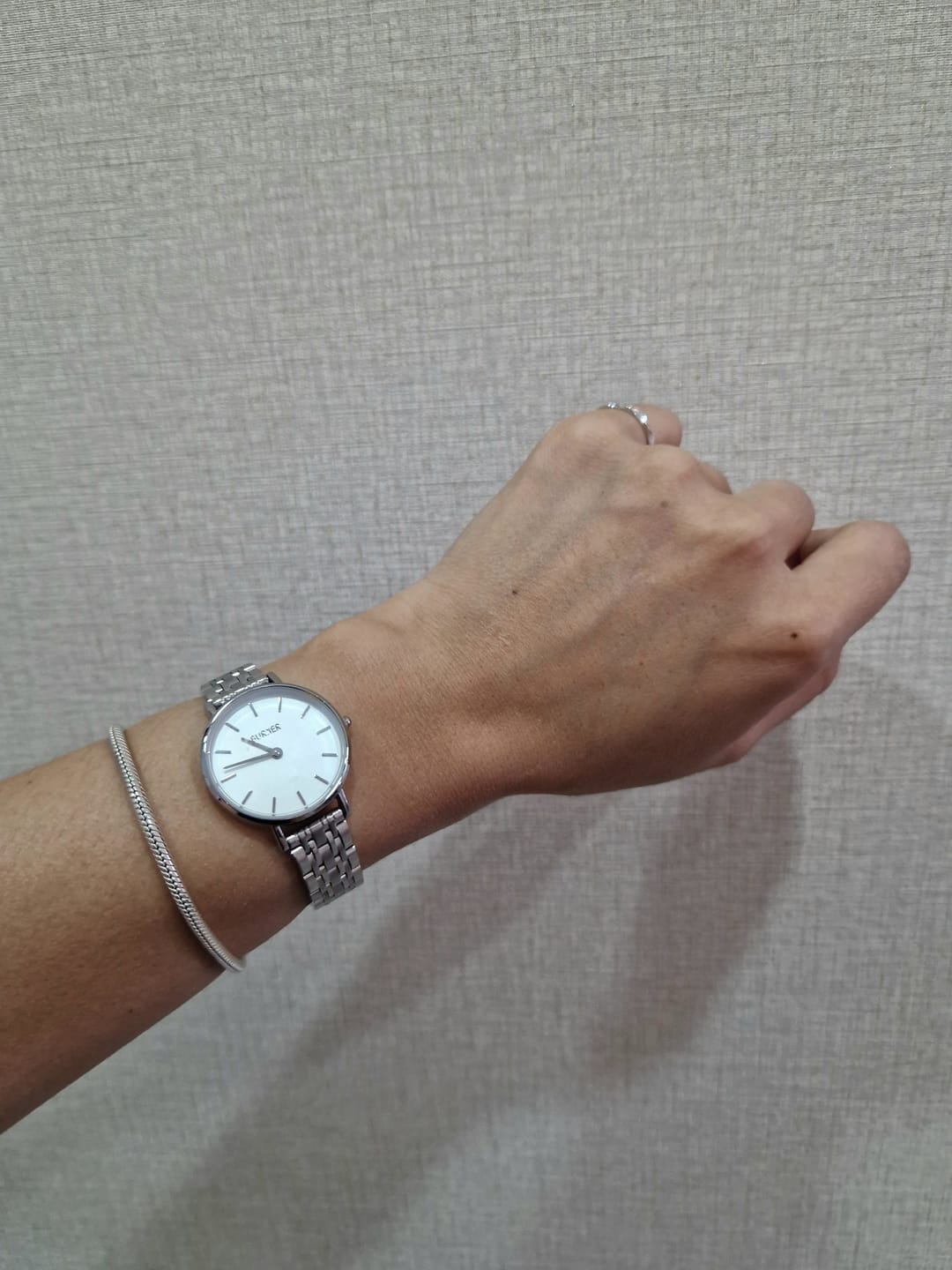 Customer photo review of Ruby Petite Silver White