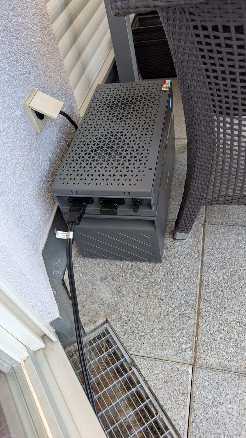 Customer photo review of Glory Semi-Solid Balkonkraftwerk mit 1,52 kWh Speicher