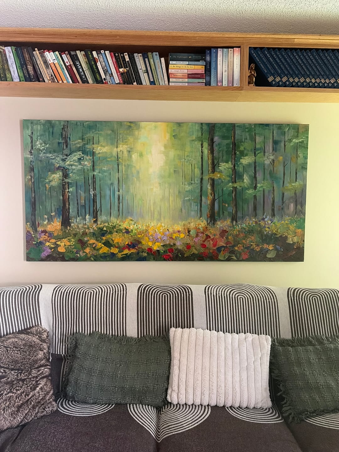 Customer photo review of Colorful Landscape Abstract Wall Art #AP046