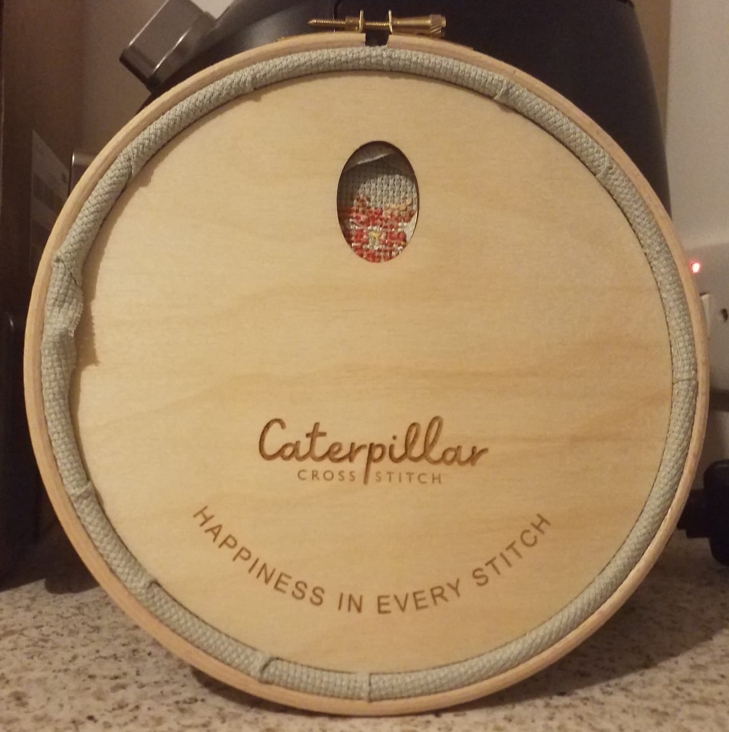 Customer photo review of The Hoop Buddy® - Wooden Hoop Backs