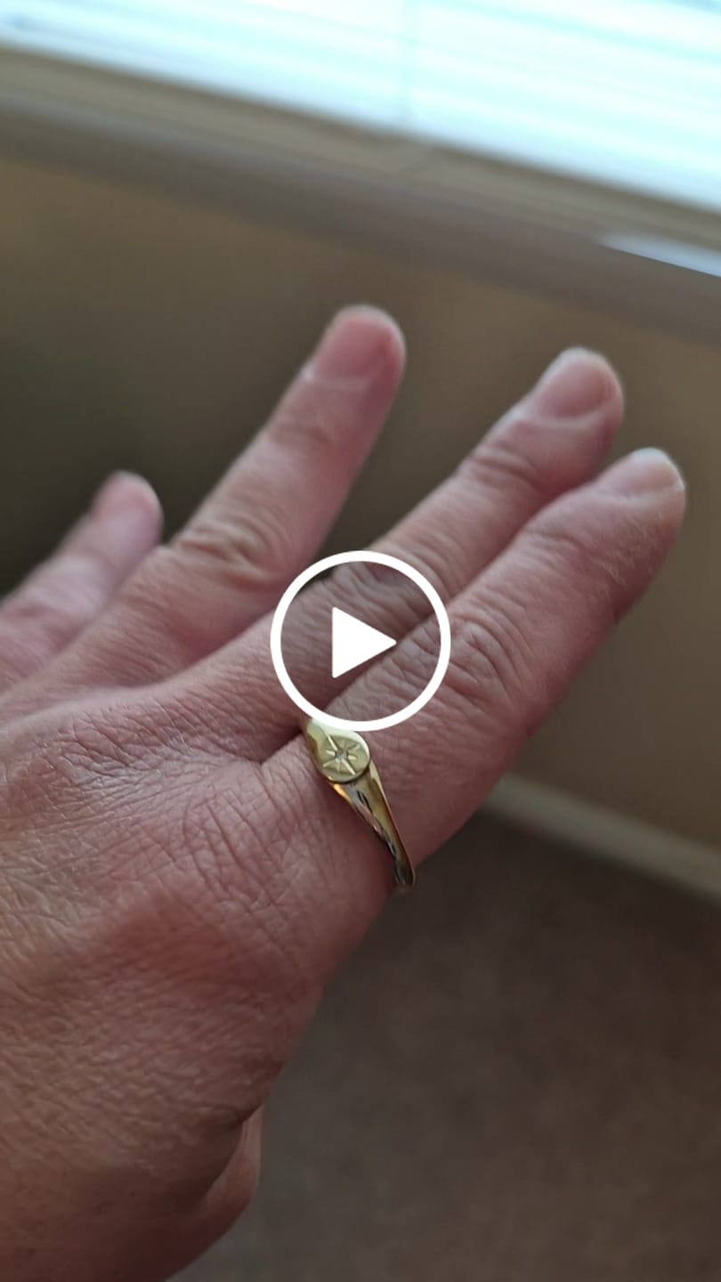 Customer video review of North Star Signet Ring