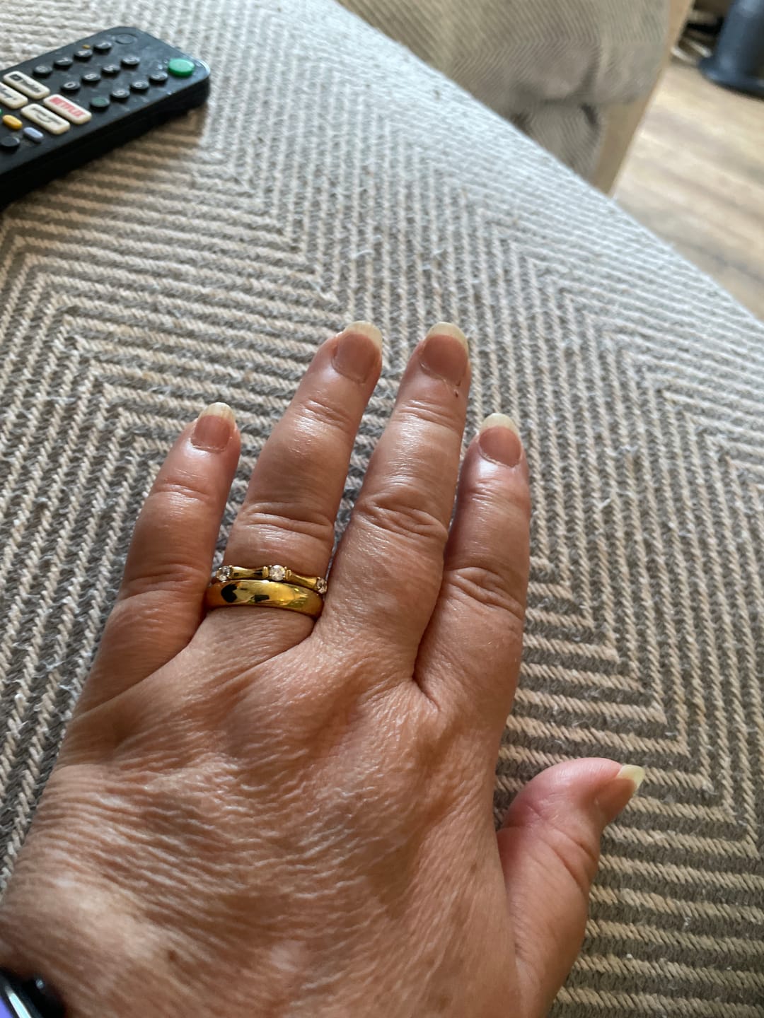 Customer photo review of Classic Stacking Ring