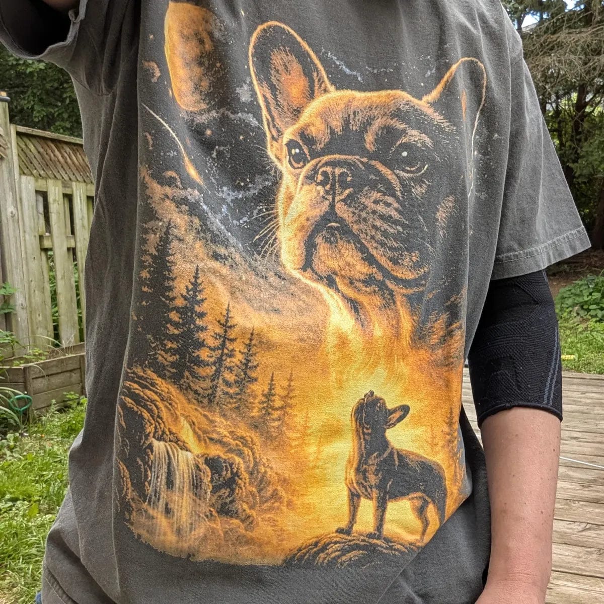 Customer photo review of Frenchie Moonlight Tee