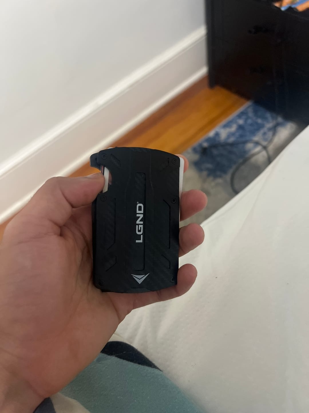 Customer photo review of Tactical Wallet — Aircraft-Grade Aluminum