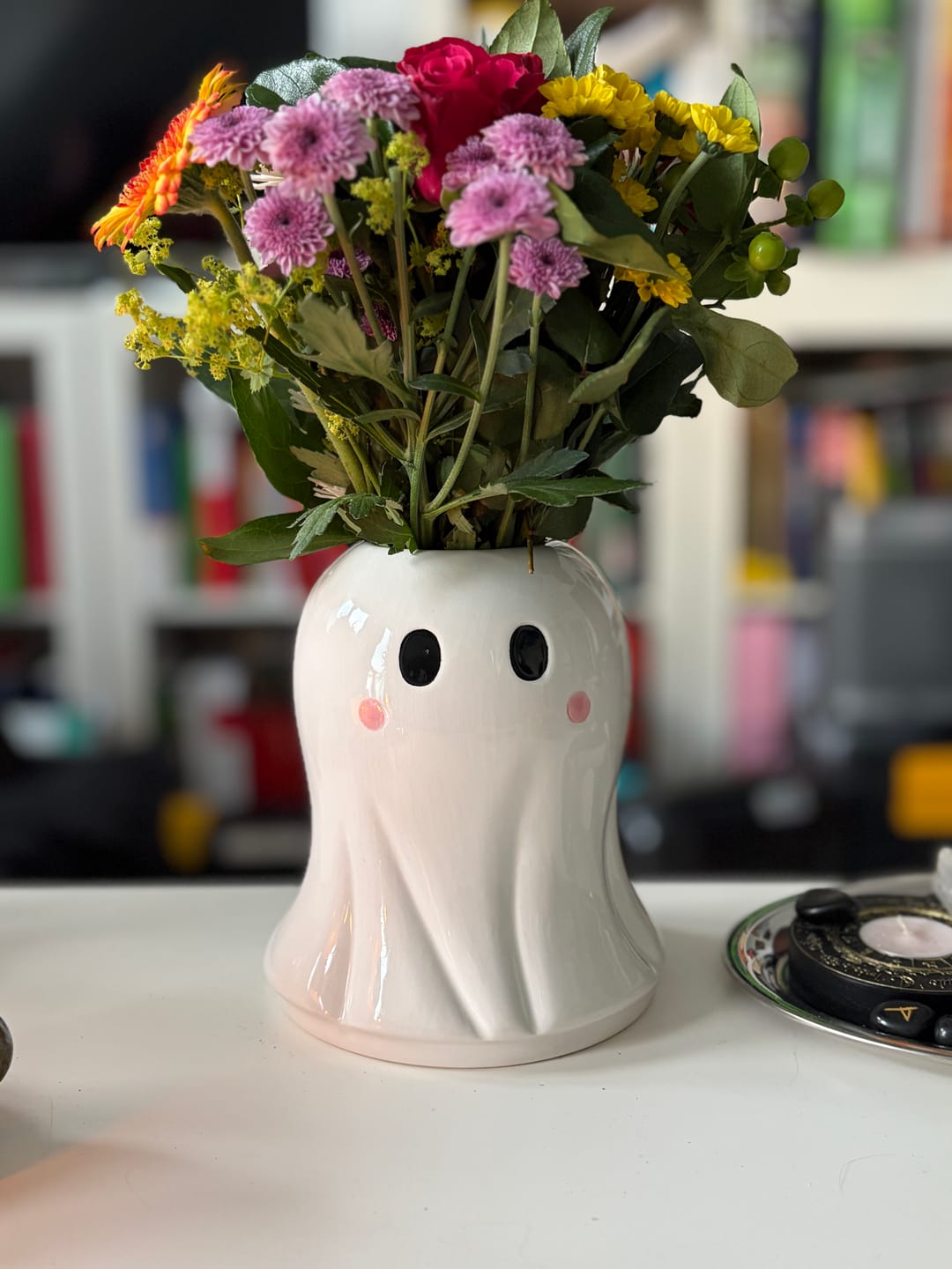 Customer photo review of Geist Vase aus Keramik – Süße Deko für Halloween