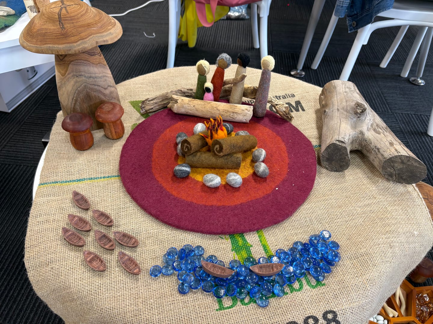 Customer photo review of Campfire Play Mat Playscape
