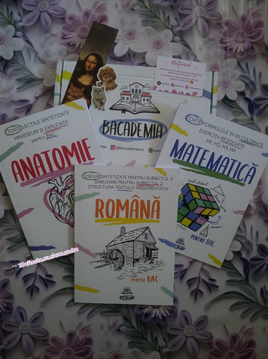 Customer photo review of Pachet Bacalaureat (Română + Matematică + Anatomie clasele XI-XII) Bacademia
