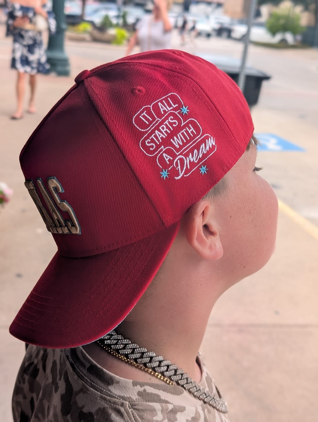 Customer photo review of TEXAS PERFORMANCE SNAPBACK - OFF WHITE EDITION