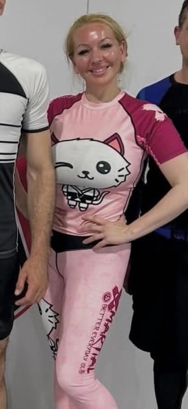 Customer photo review of Cat Jitsu Women's BJJ Rash Guard