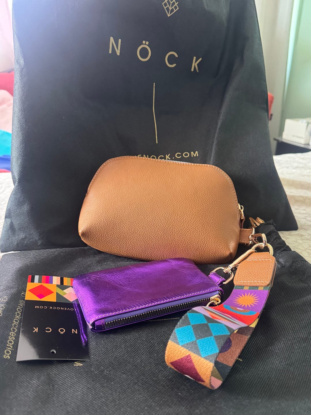 Customer photo review of Pulsera Llavero Dúo Miel - Pouch & cosmetiquera