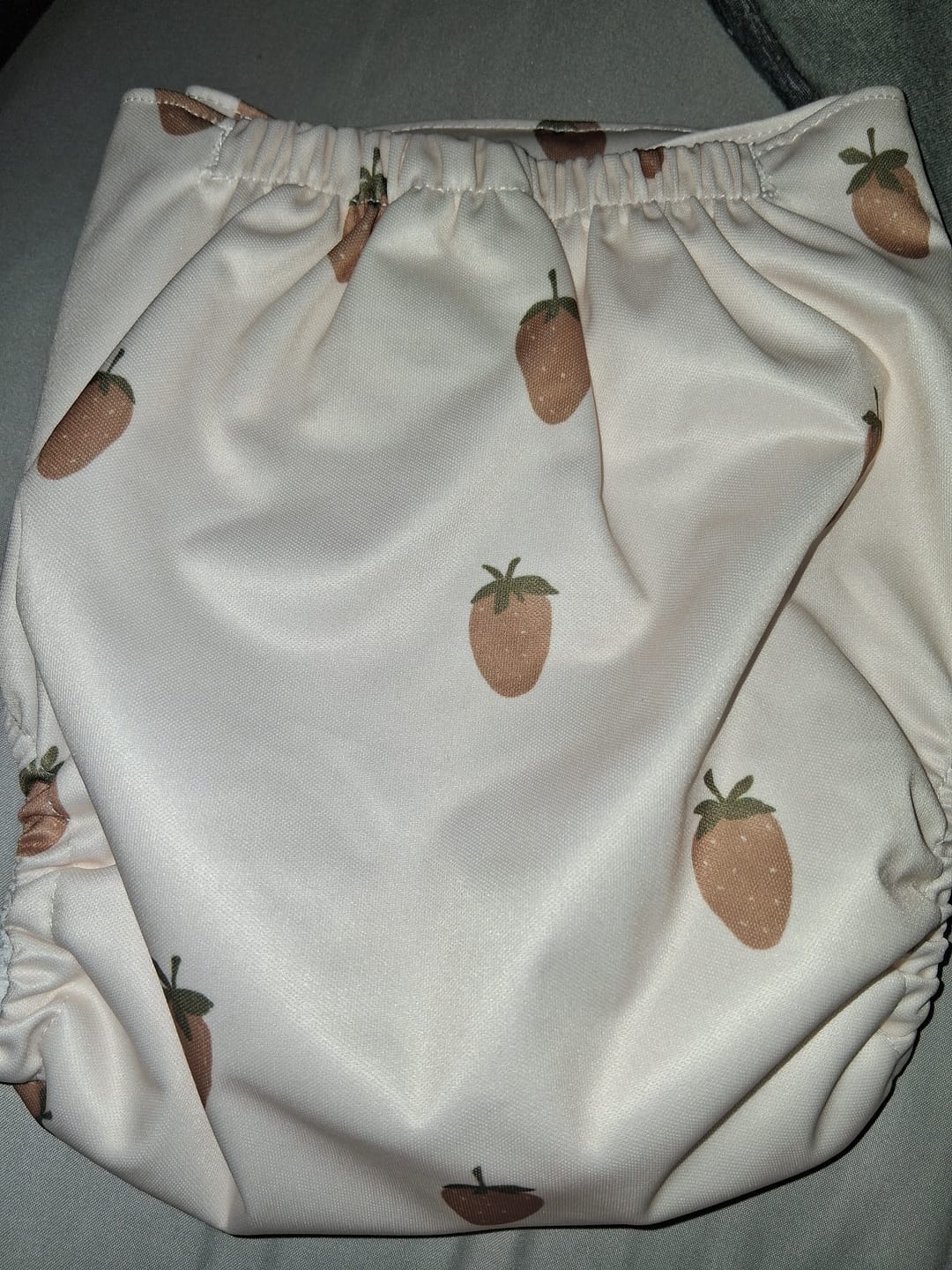 Customer photo review of Food: Essentials Pocket Cloth Diaper with Athletic Wicking Jersey, Grows with your Baby