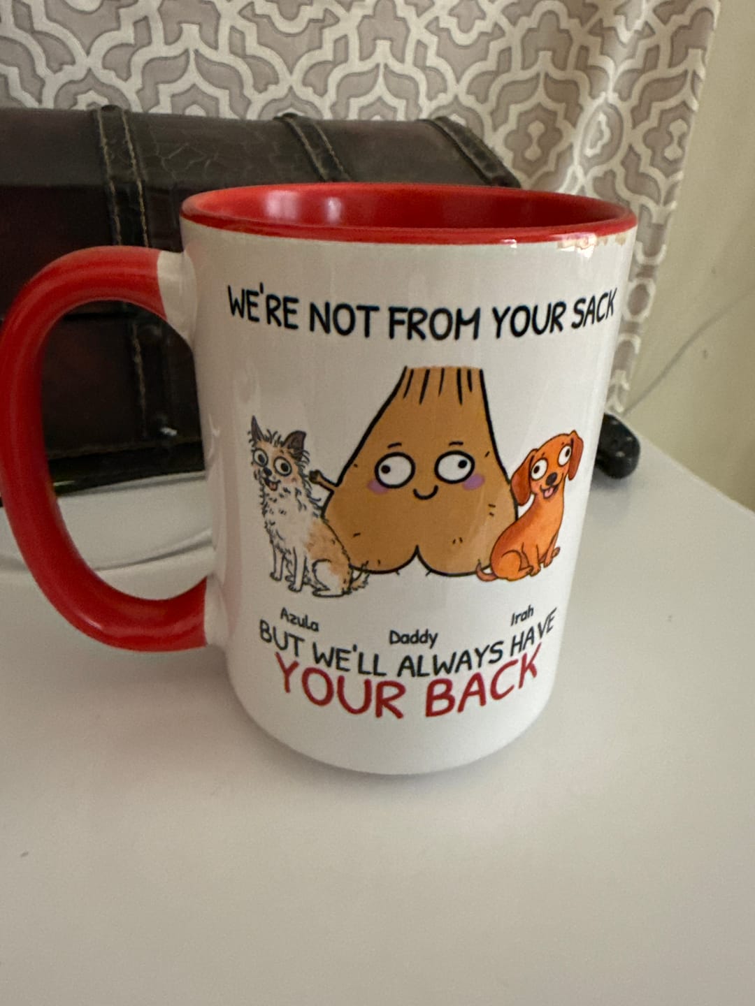 Customer photo review of Personalized Mug - Not from your Sack