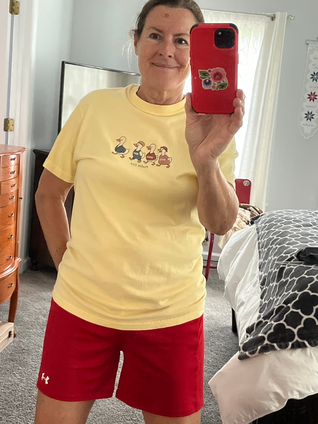 Customer photo review of Holy Spirit Check T-shirt