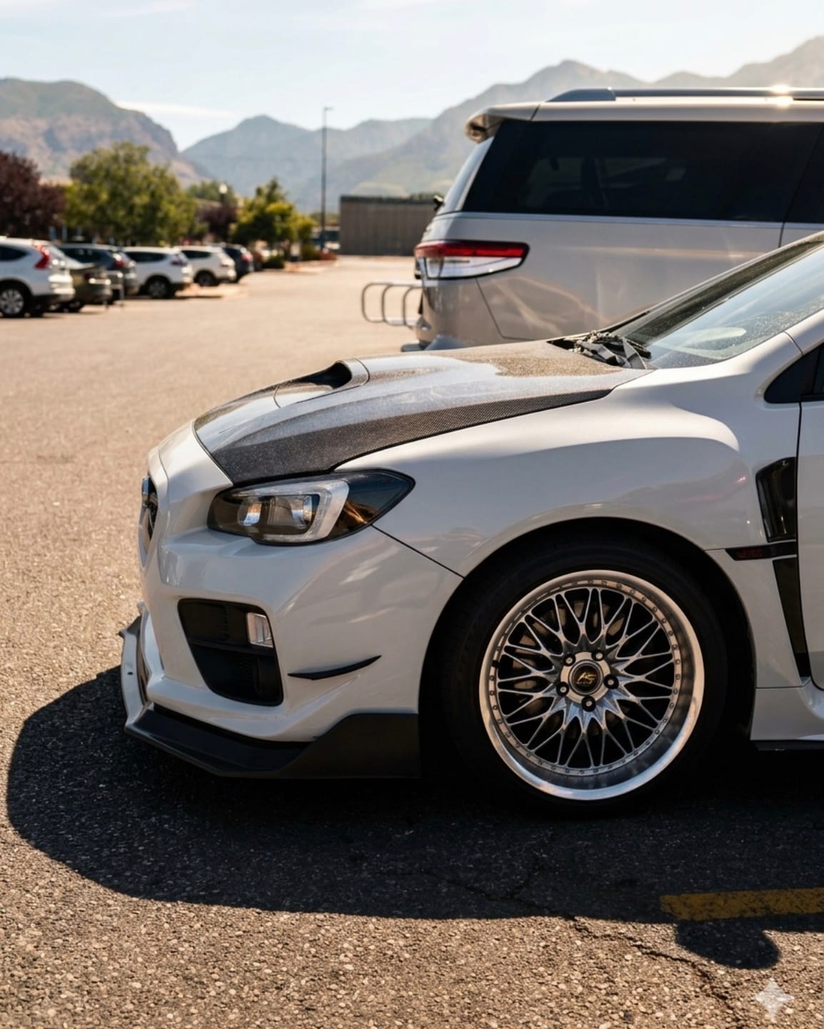 Customer photo review of 2015-2021 Subaru WRX / STI VA - Polyurethane Front Lip - Black