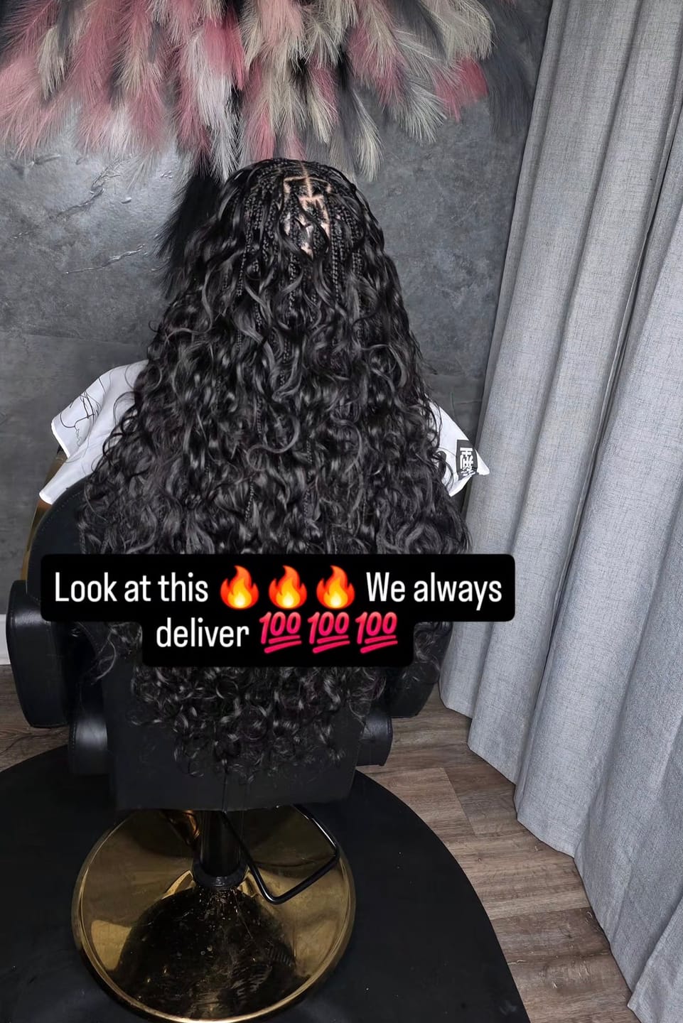 Customer photo review of Body Wave Bulk Hair Extensions for Braiding
