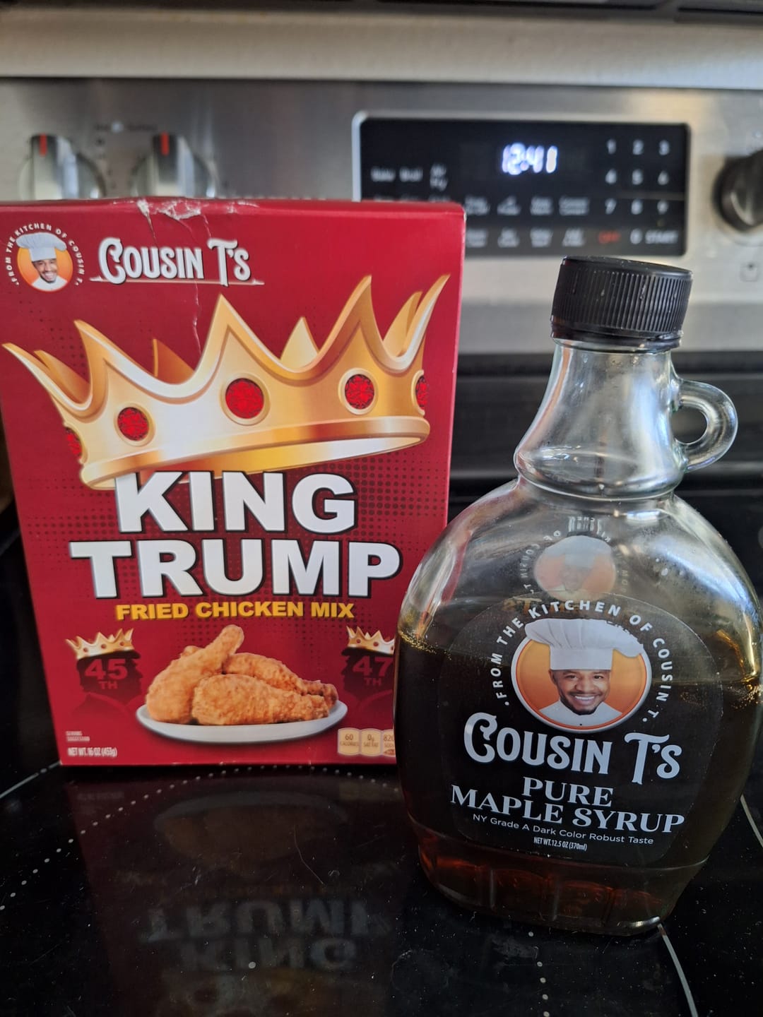 Customer photo review of Cousin T's Pure Maple Syrup
