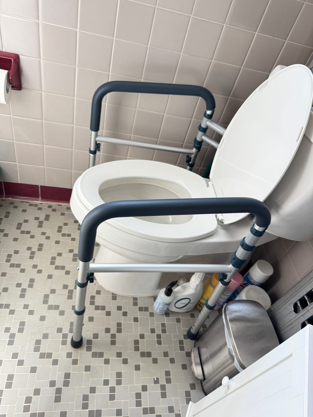 Customer photo review of Toilet Safety Rail (350lb)