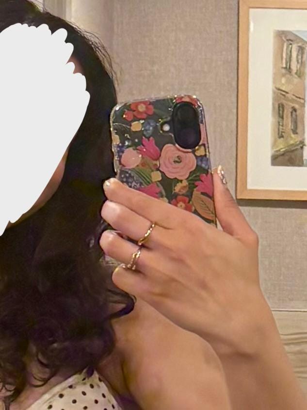 Customer photo review of Marissa White Crystal Layered Ring