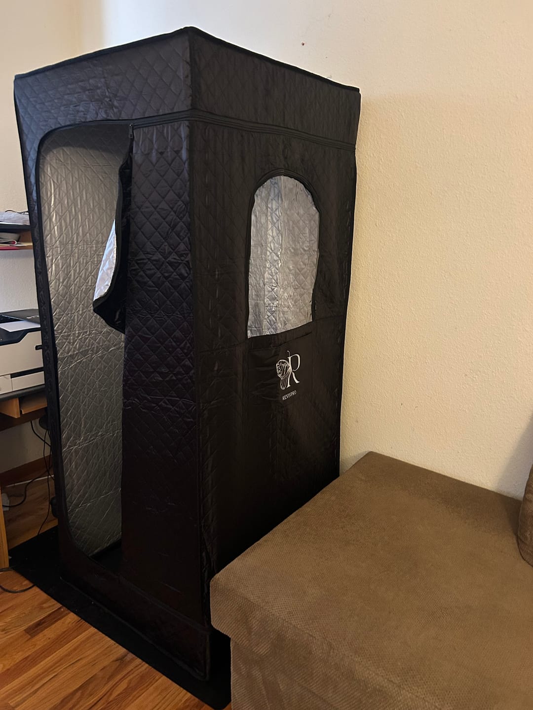Customer photo review of Complete Home Sauna Starter Bundle Kit – Steam Sauna + Sauna Heater