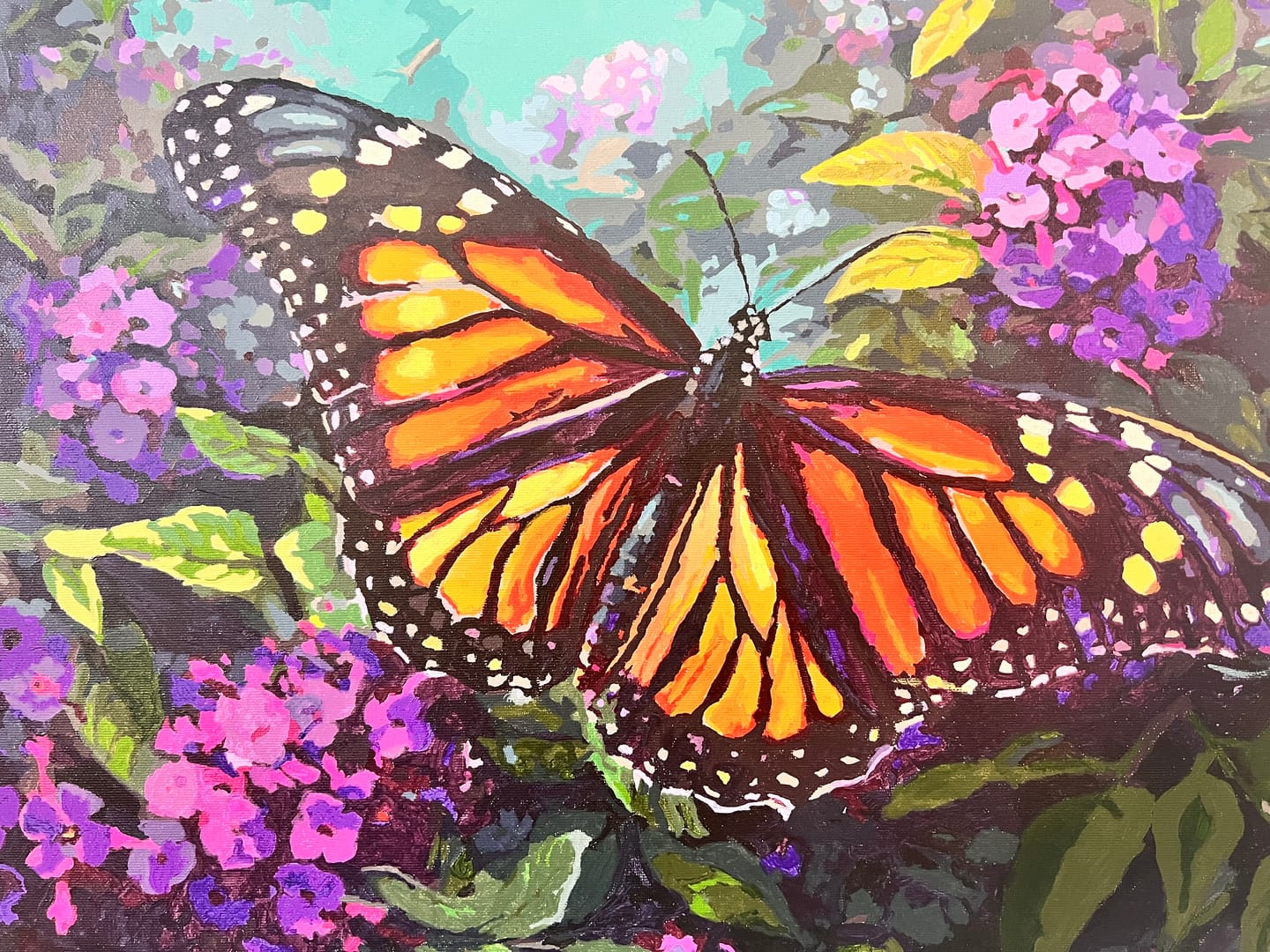 Customer photo review of Monarch Butterfly Painting
