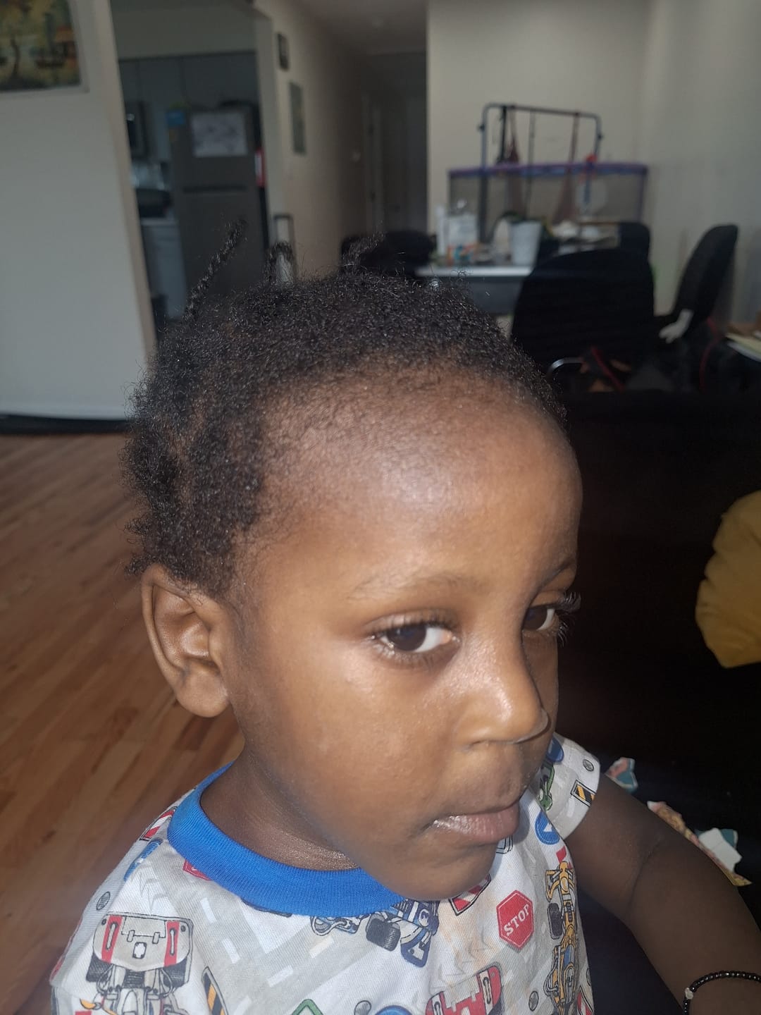 Customer photo review of Hair Transformation Bundle- Moisturizes, Detangles, Drastically softens and Grows! 3 Sizes