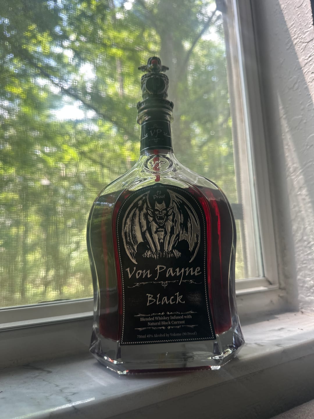 Customer photo review of Von Payne Black Blended Whiskey