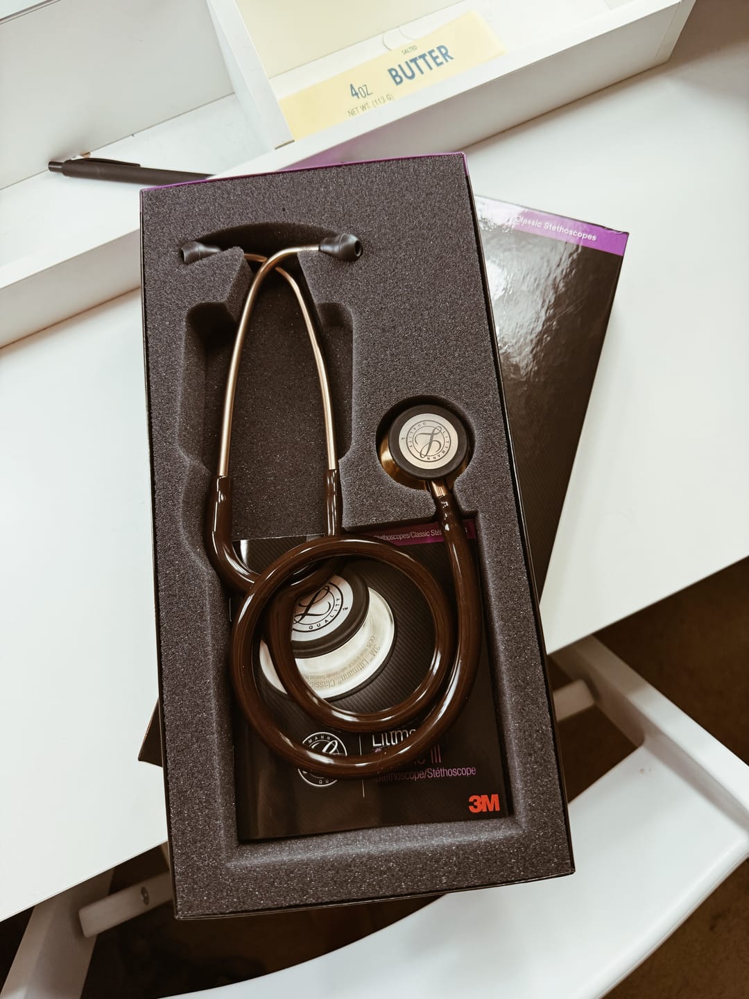 Customer photo review of Littmann Classic III Monitoring Stethoscope: Chocolate & Copper 5809
