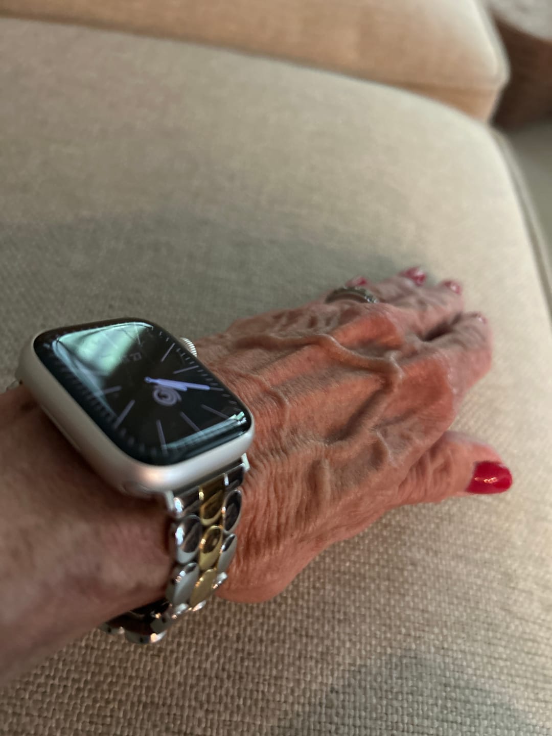 Customer photo review of Prestige Duo Luxury Apple Watch Strap