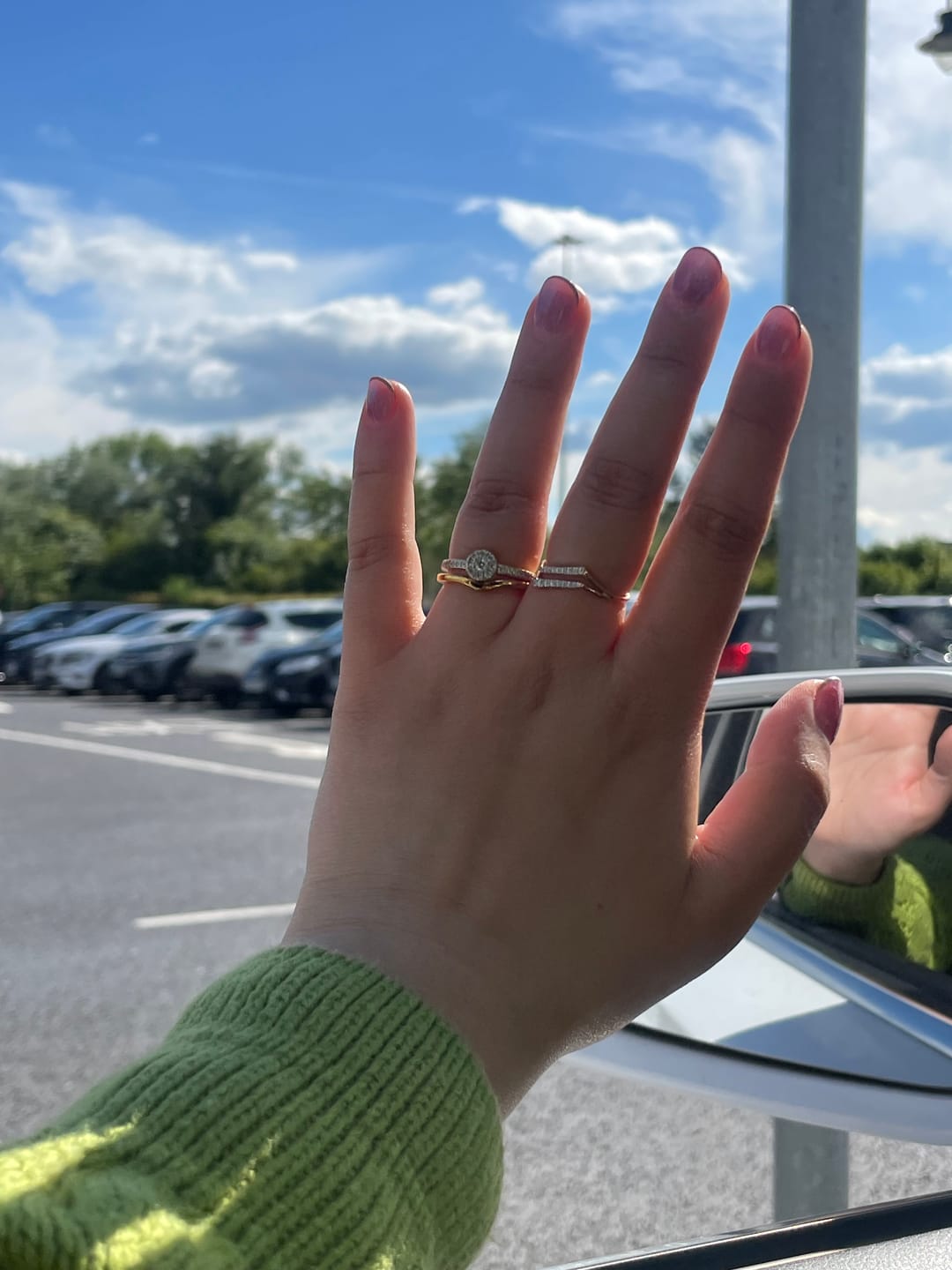 Customer photo review of Wishbone Ring Gold