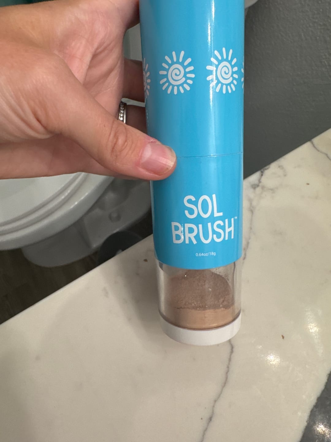 Customer photo review of Sol Brush SPF 50