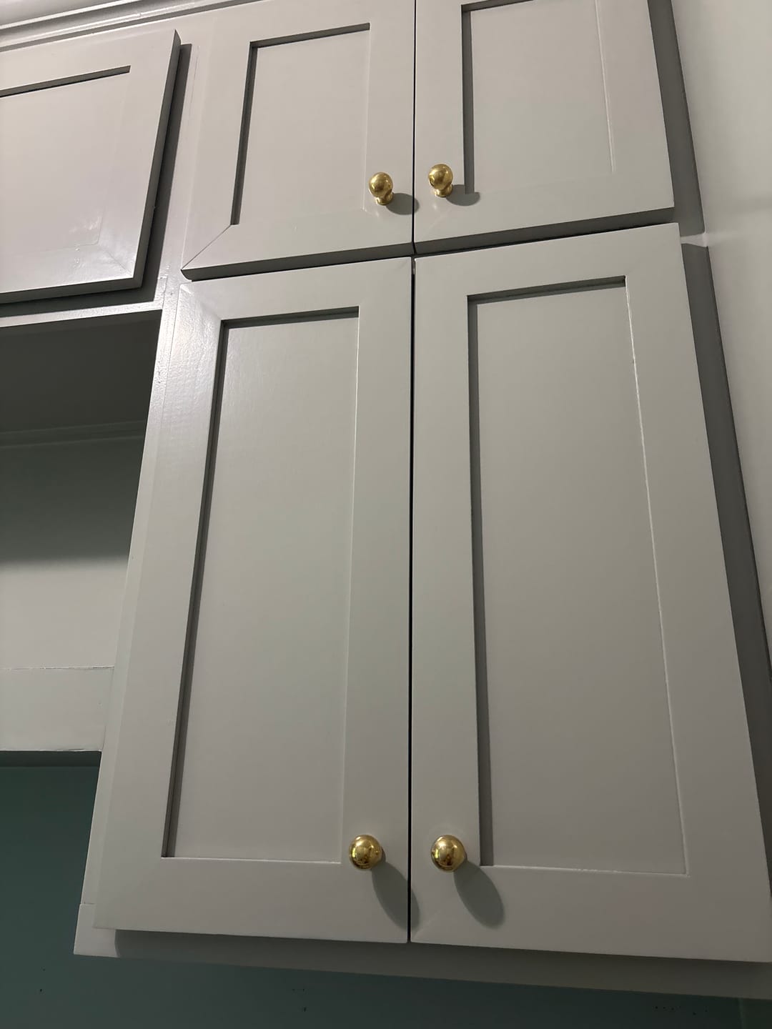 Customer photo review of Serene Cabinet Pulls - Unlacquered Brass Polished
