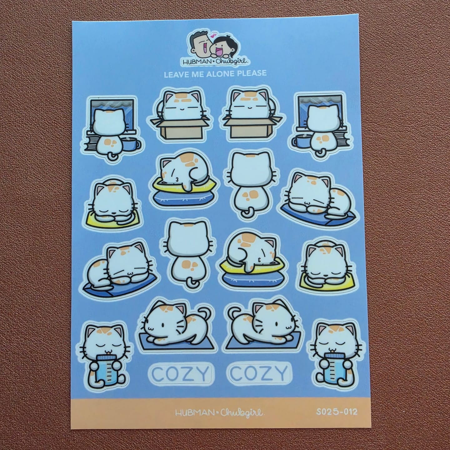 Customer photo review of Sticker Sheet - Leave Me Alone Please