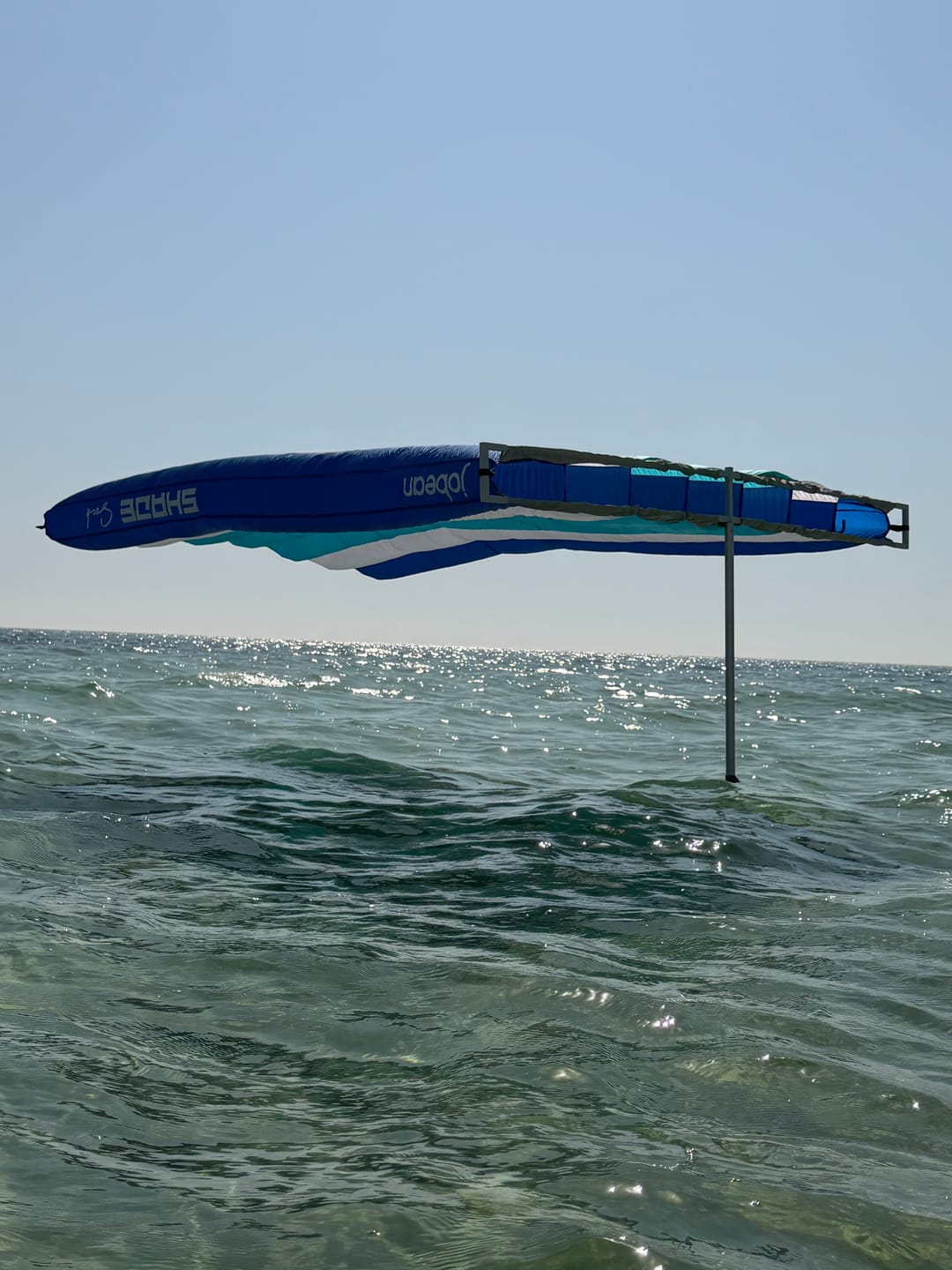 Customer photo review of ShadeSock - Wind-Inflating, Silent Beach Shade