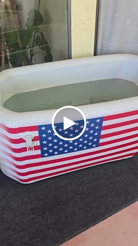 Customer video review of Triumph USA Flag Cold Plunge Tub + Chiller Bundle