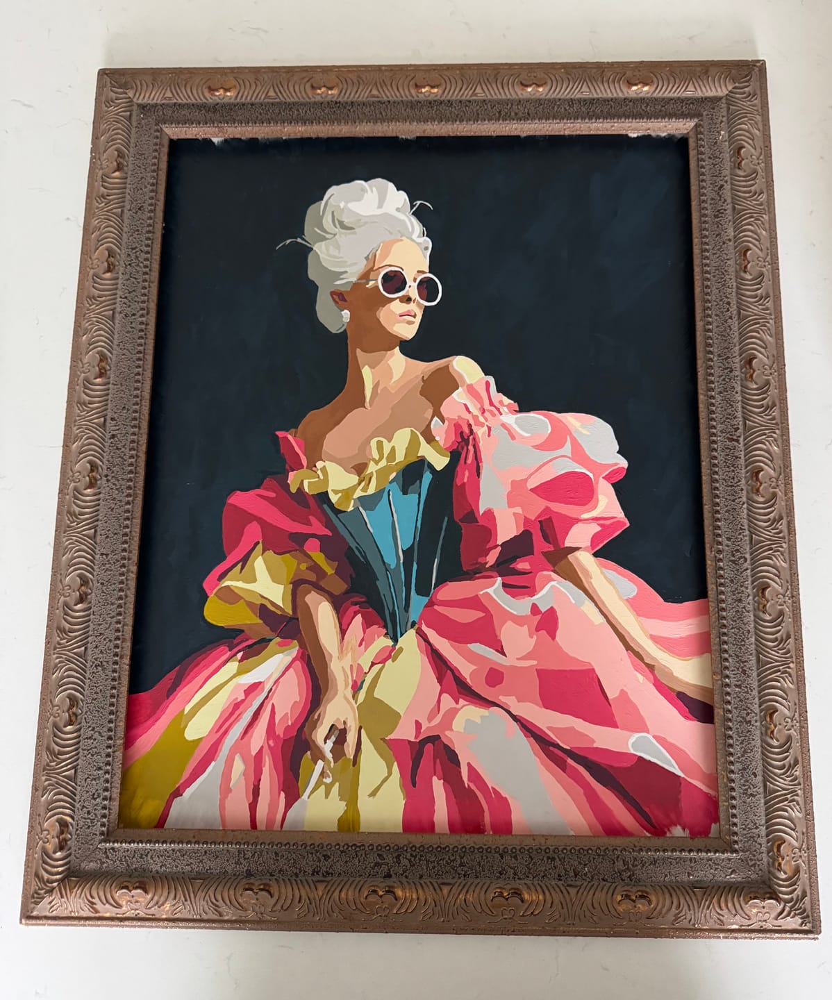 Customer photo review of The Modern Duchess | Paint by Number