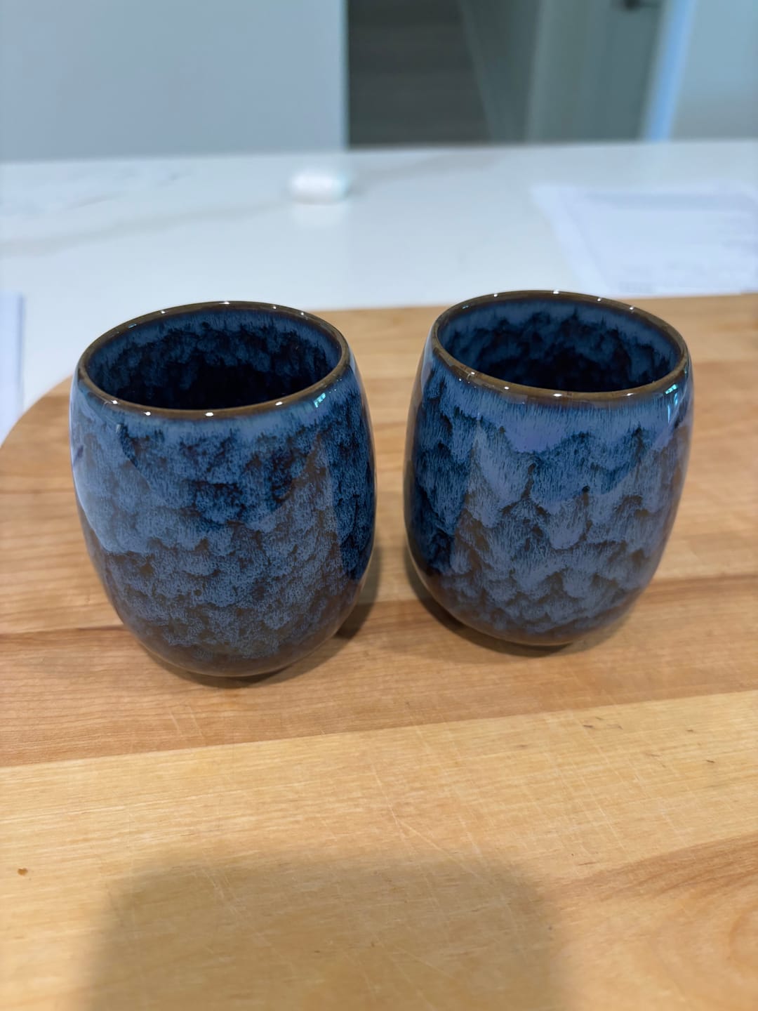 Customer photo review of Vintage Rustic Marble Coffee Cups