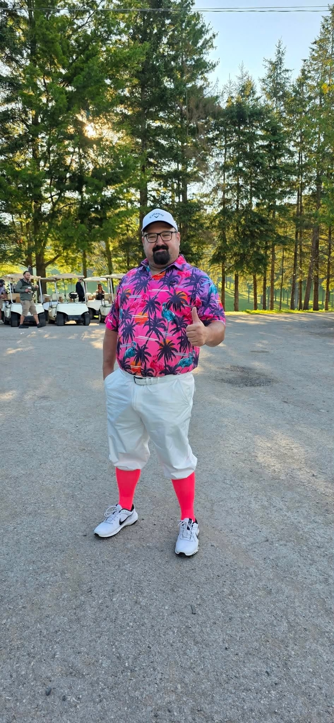 Pure white-Men's Golf Knickers Pants golf outfit inspiration from Golf Gentry
