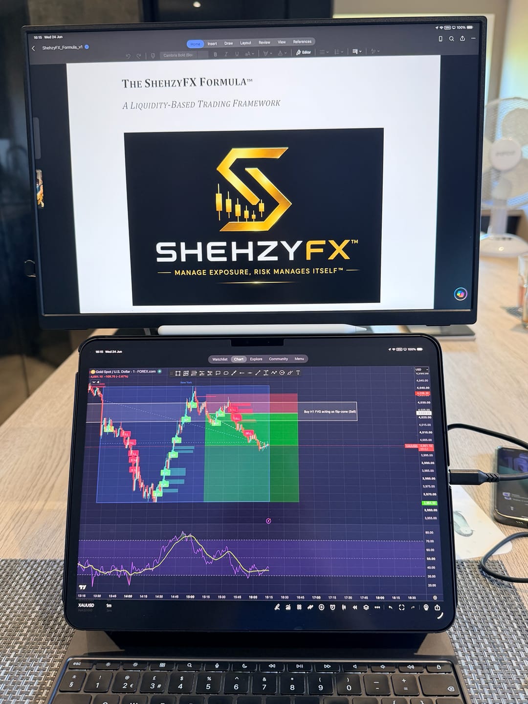 Customer photo review of 16” Portable Monitor + Stand
