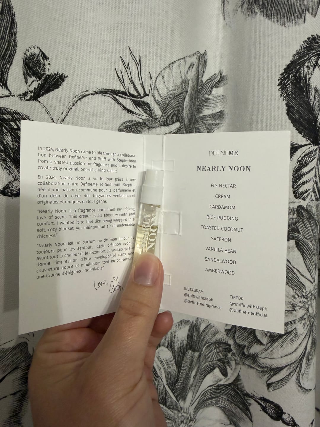 Customer photo review of Nearly Noon Eau de Parfum
