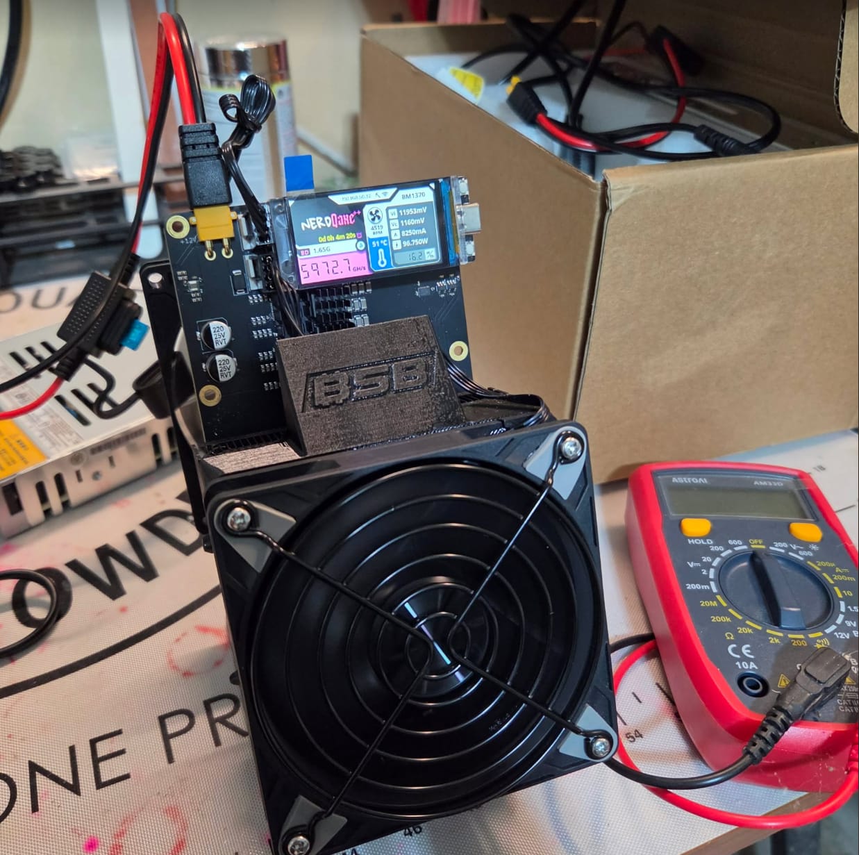 Customer photo review of NerdQaxe++ Rev 6.1 (6TH/s)