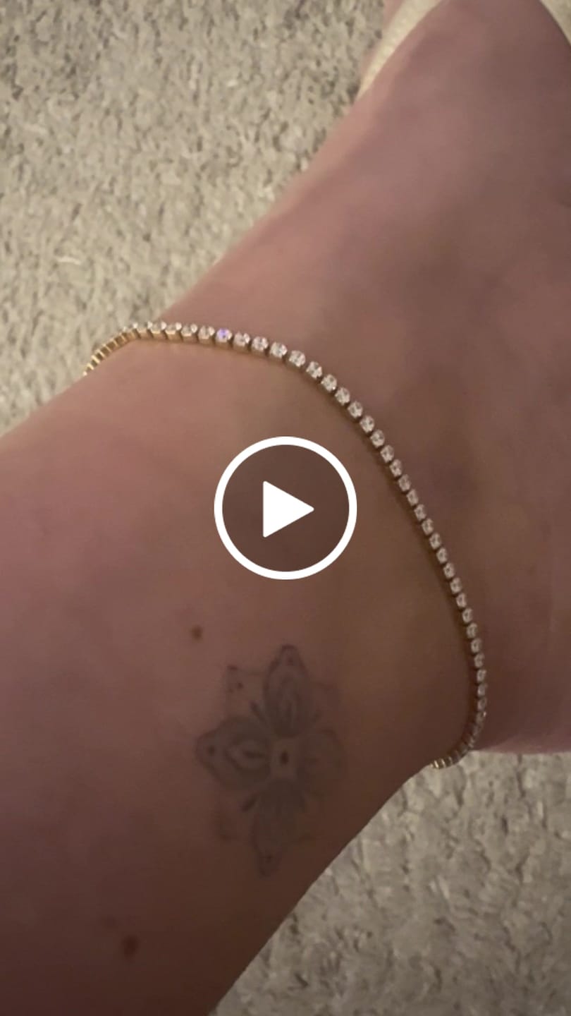 Customer video review of Cavigliera Tennis Pietra 2 mm base ACCIAIO inox
